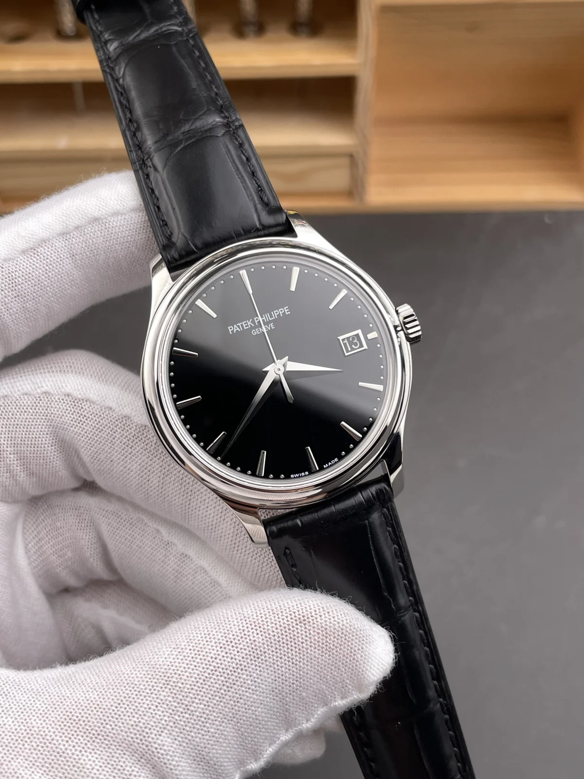 Patek Philippe Calatrava 5227G-010 Black Dial Watch — image 2