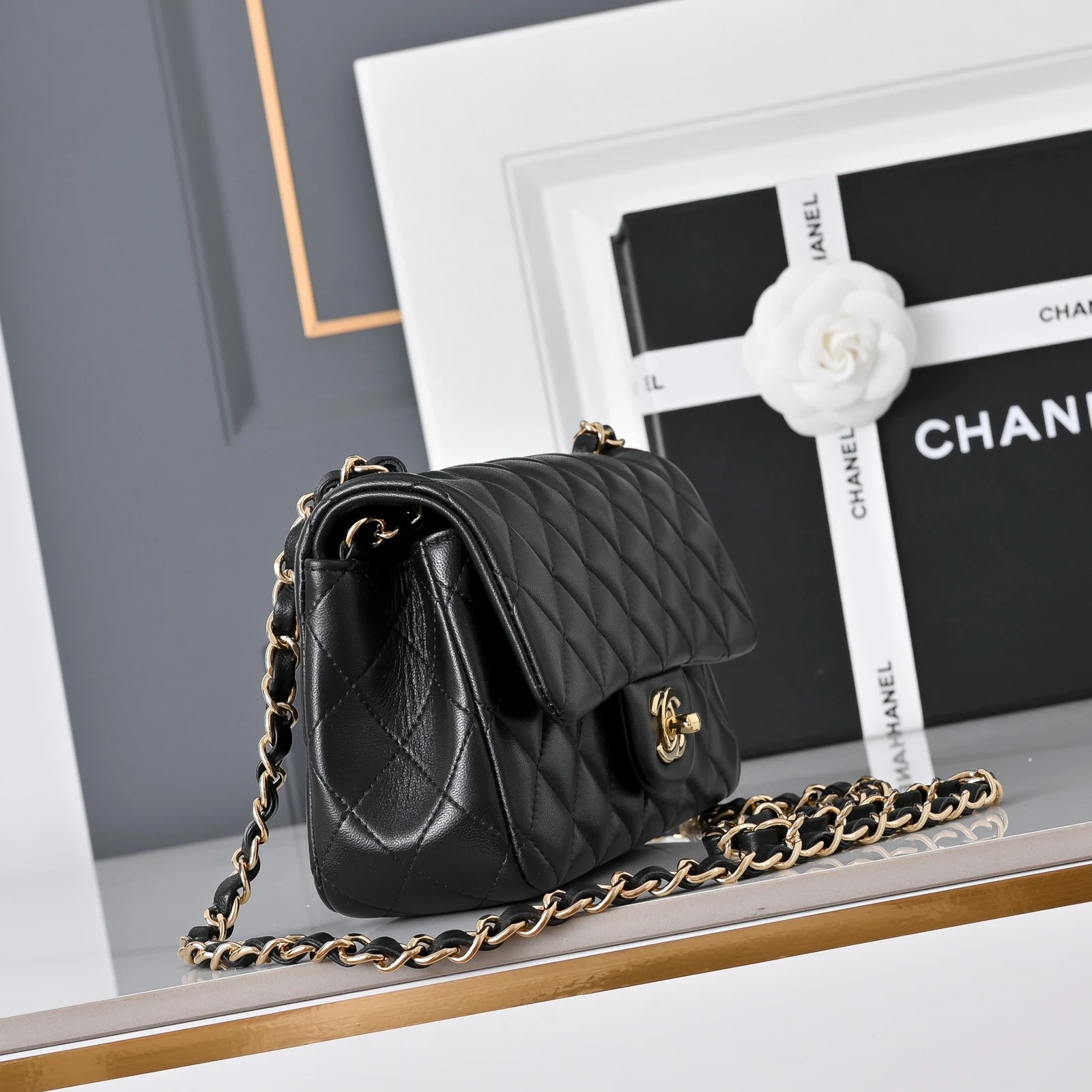 Chanel Mini Classic Handbag A69900 · Black Lambskin — image 2