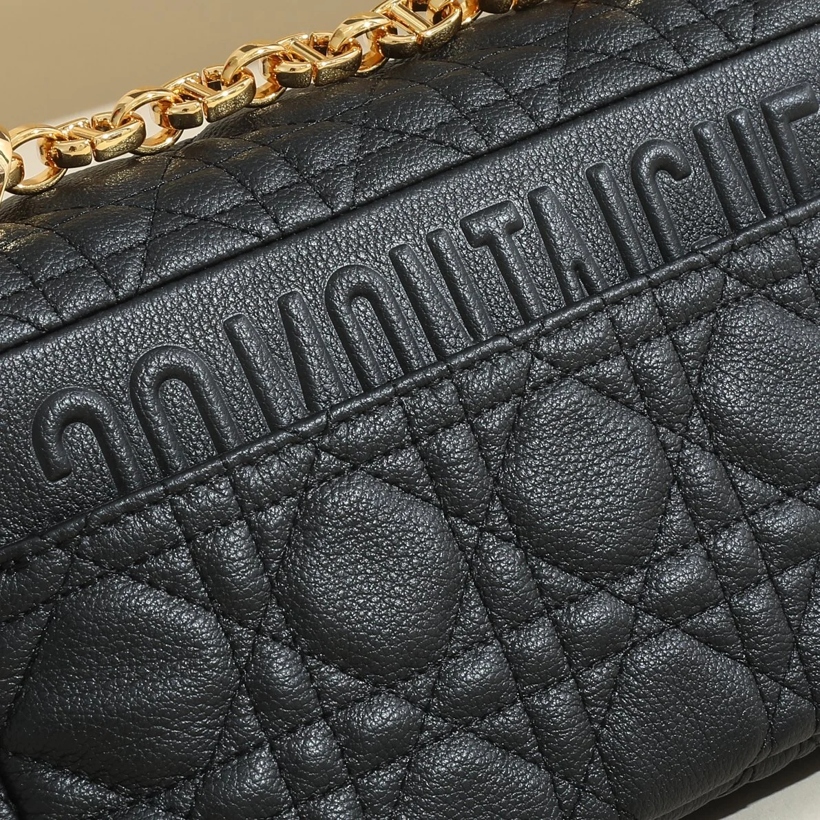 Small Dior Caro Bag Black Supple Cannage Calfskin · M9241UWHC_M900
