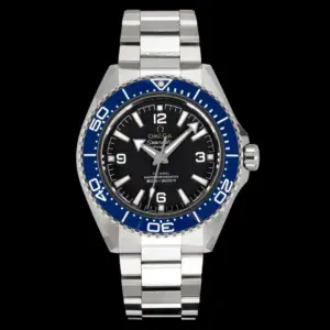 Omega Seamaster Planet Ocean 600M 42 mm Blue Bezel Steel Bracelet Black dial / blue bezel / steel bracelet · 217.30.42.21.01.002