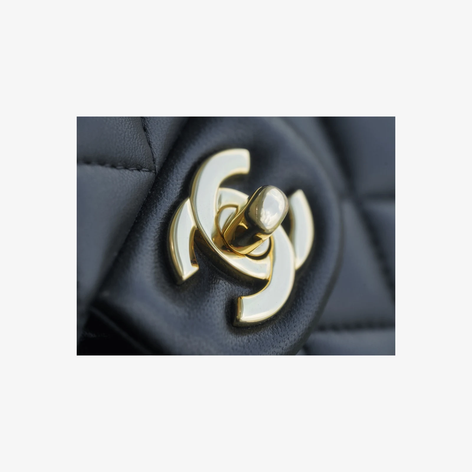 Chanel Classic 11.12 Handbag A01112 · Black Lambskin — image 9