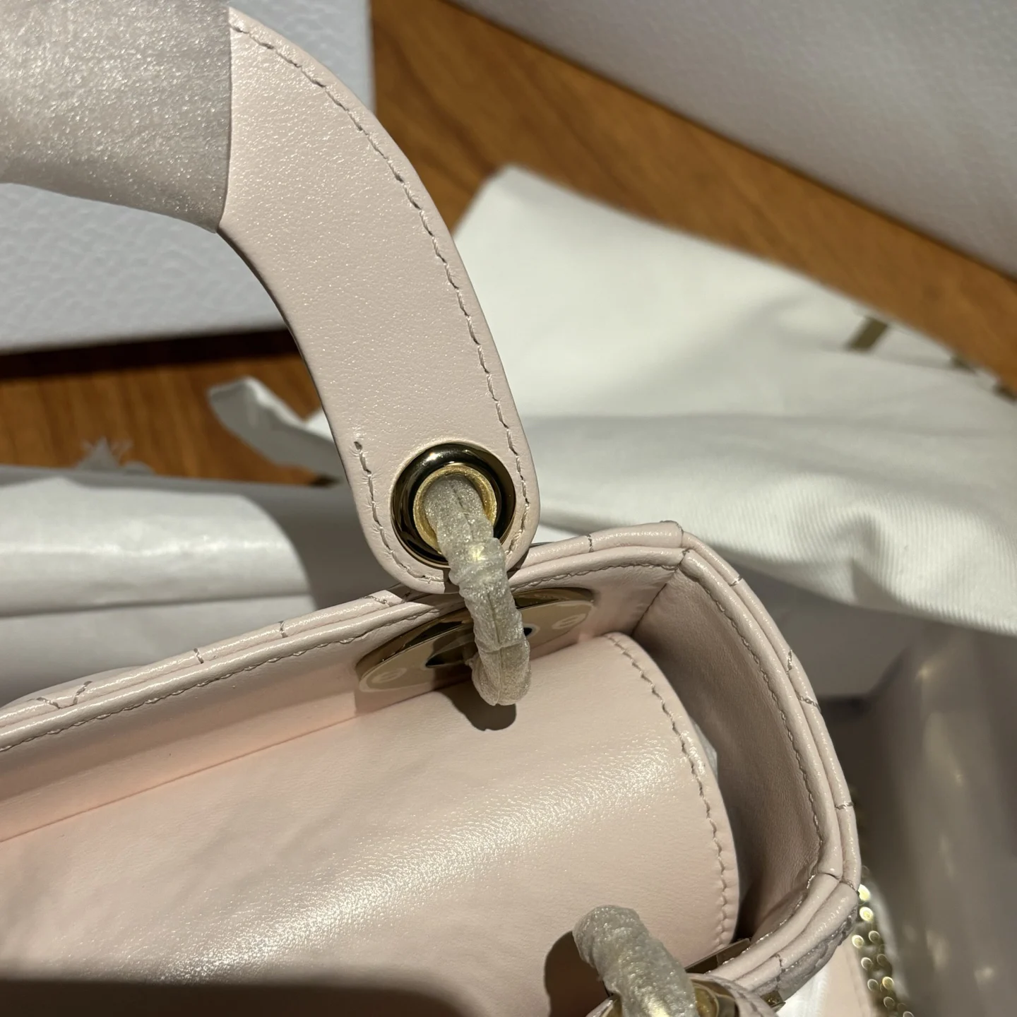 Mini Lady Dior Bag Blush Pink Cannage Lambskin · M0505ONGE_M09N