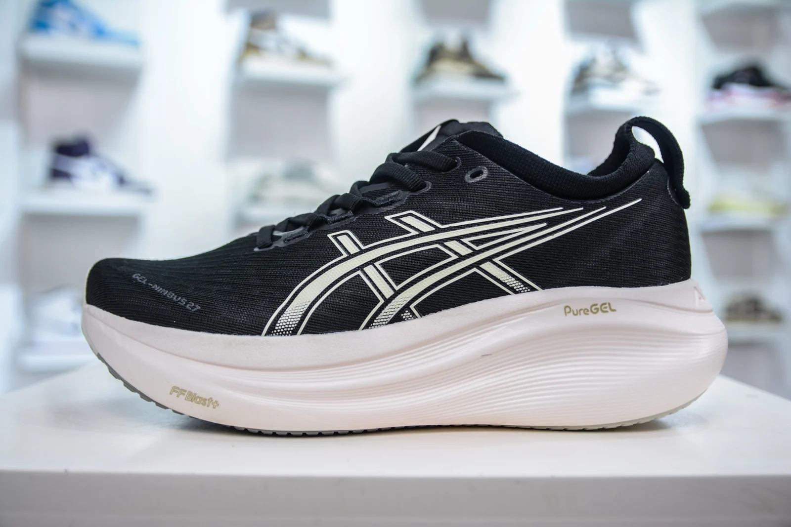 ASICS GEL-NIMBUS 27 Black / Lake Grey · 1011B958-002