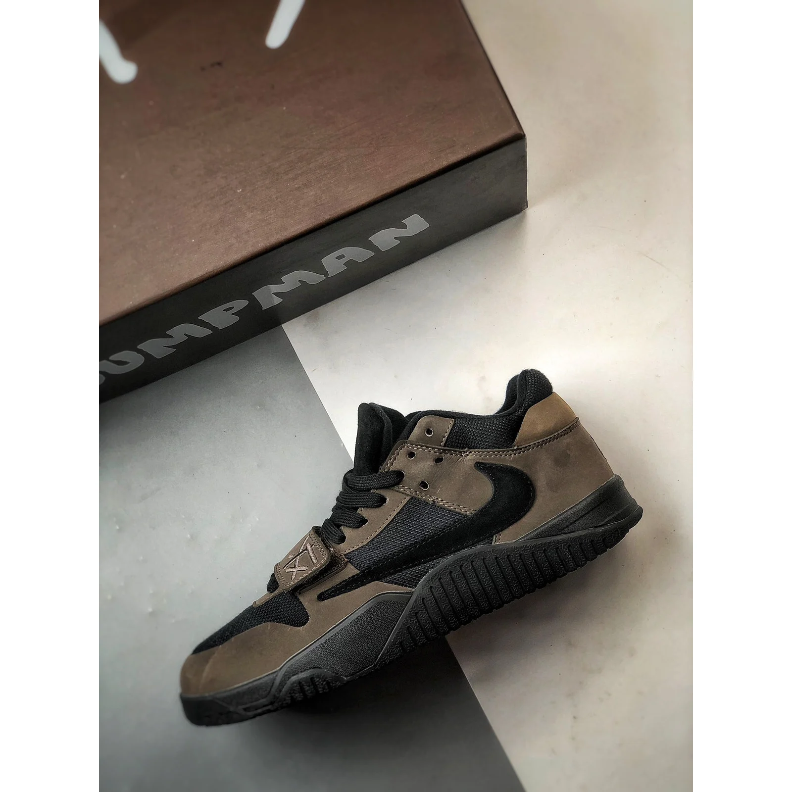 Jordan Jumpman Jack TR x Travis Scott Black and Dark Mocha · FZ8117-204