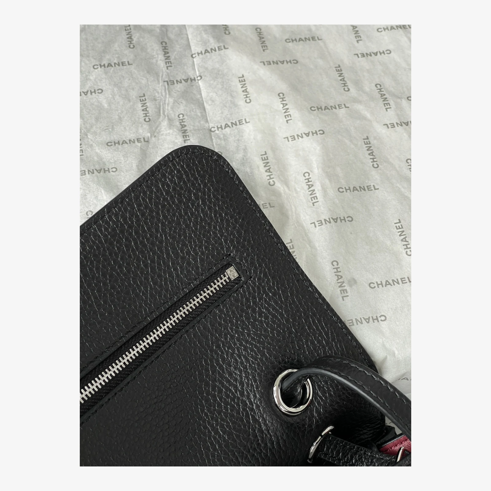 Chanel Maxi Flap Bag AS6231 · Black Grained Calfskin — image 12