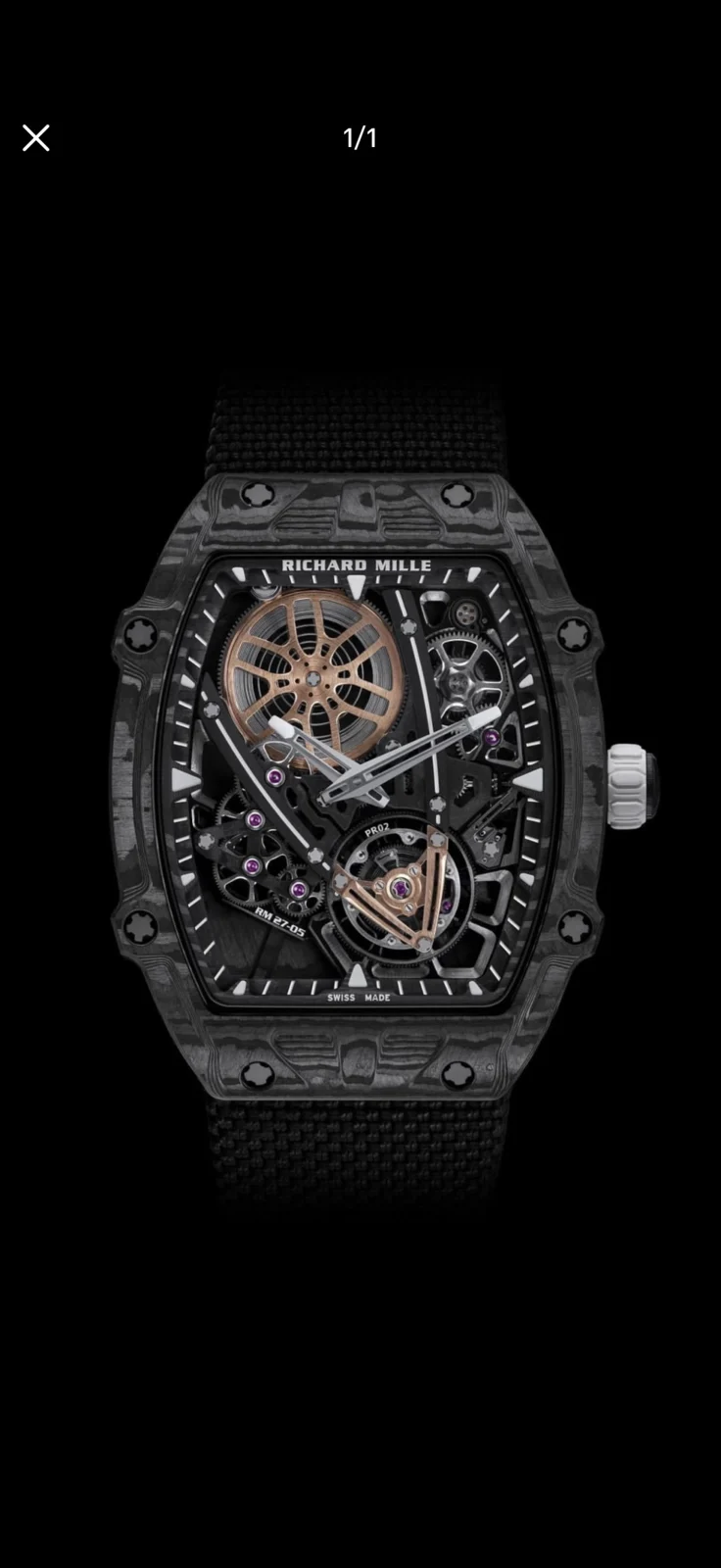 Richard Mille RM 27-05 — Dark case / Black strap — image 6