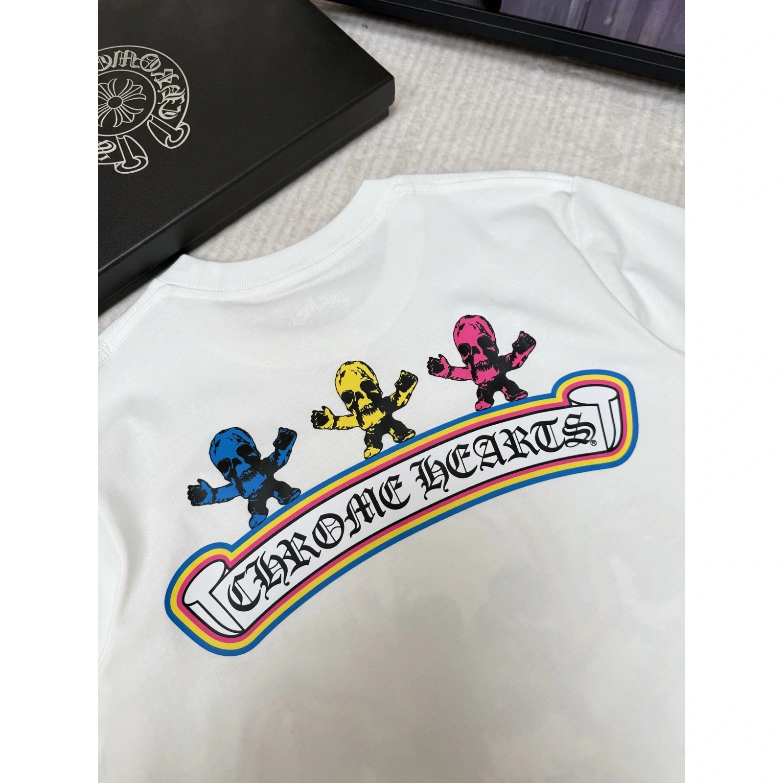 Chrome Hearts Foti Harris Teeter Skull Tee White