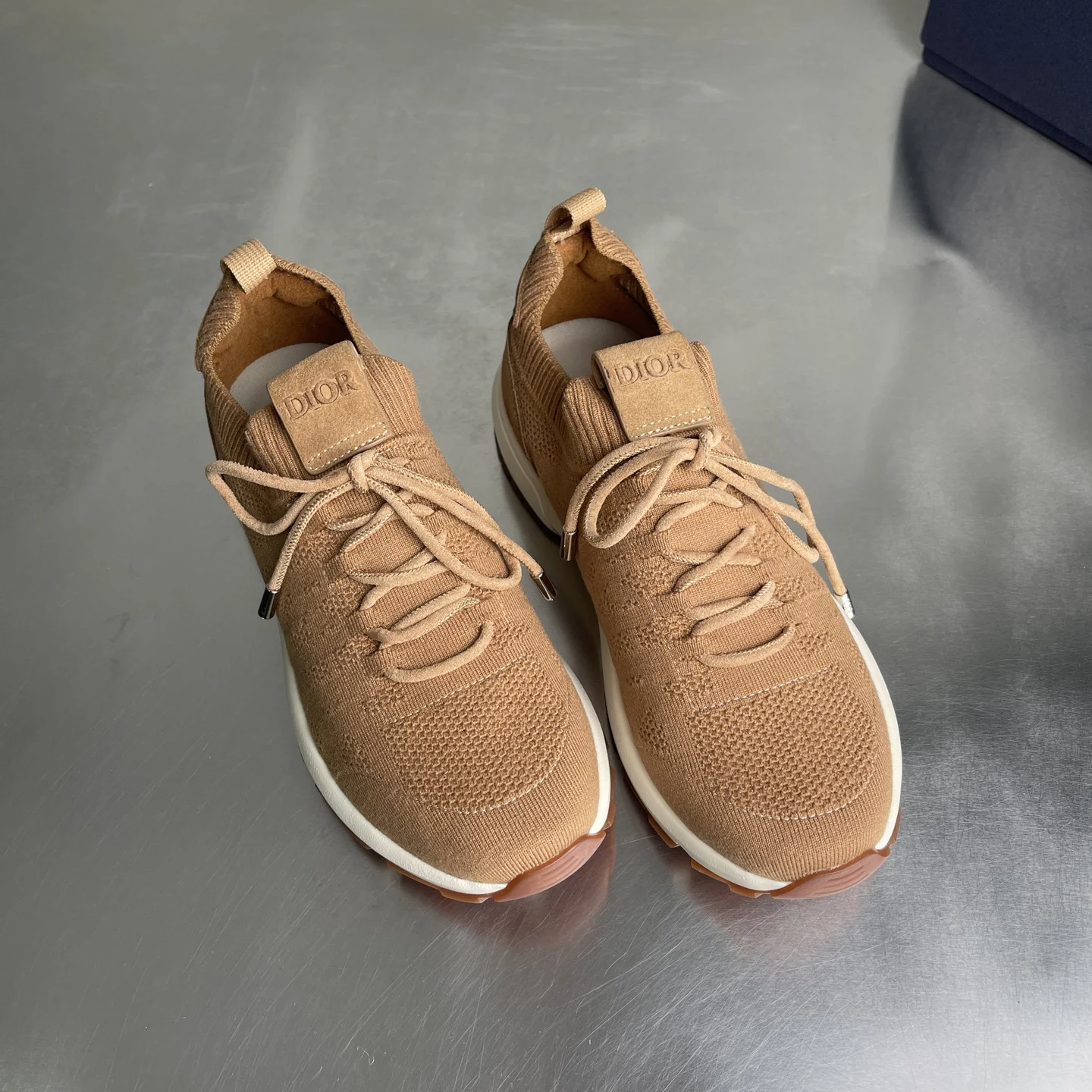 Dior B80 Lounge Sneaker Beige Cannage · 3SN333AAS_H718