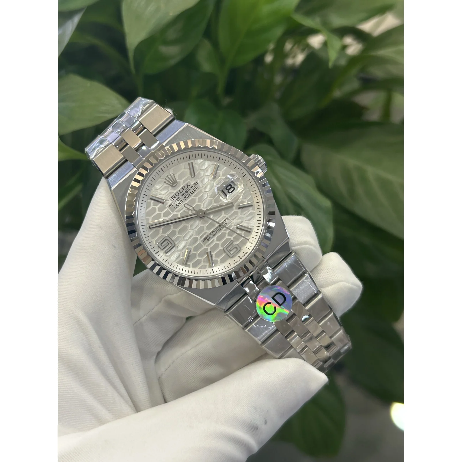 Rolex Land-Dweller 40 127334 White Honeycomb — photo 2
