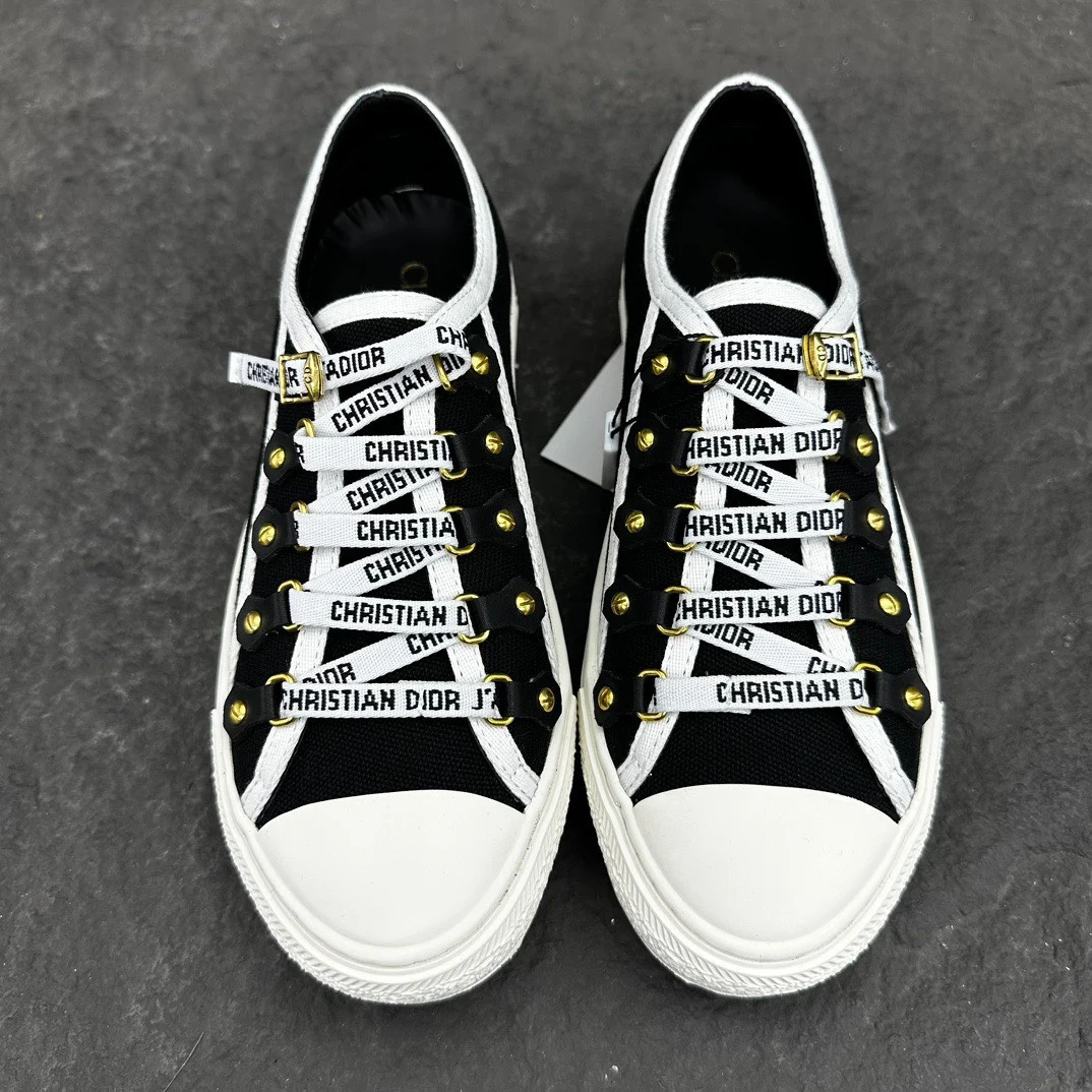 Dior Walk'n'Dior Sneaker Black Cotton Canvas · KCK177CVA_S12X