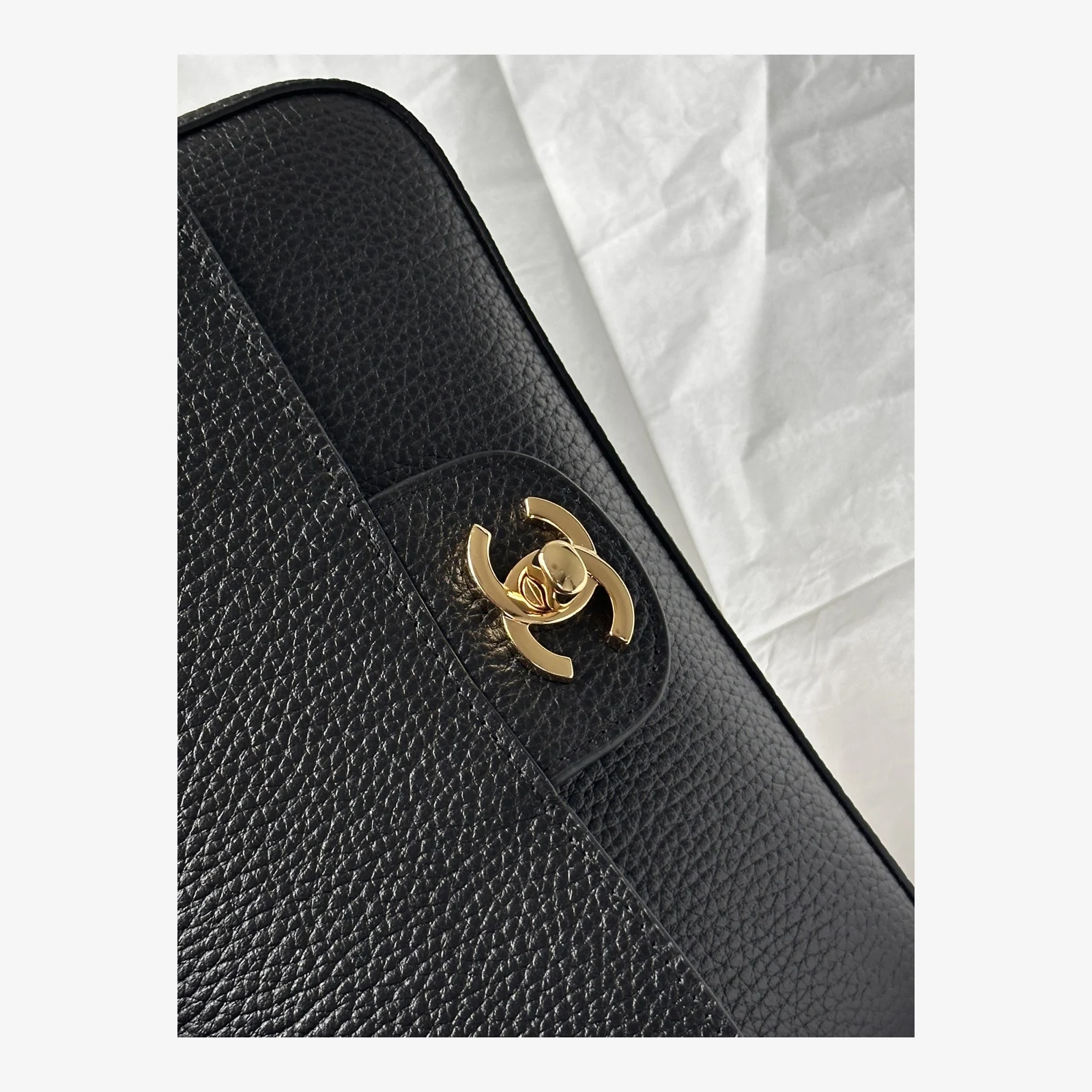 Chanel Mini Flap Bag AS6573 · Black Grained Calfskin — image 6