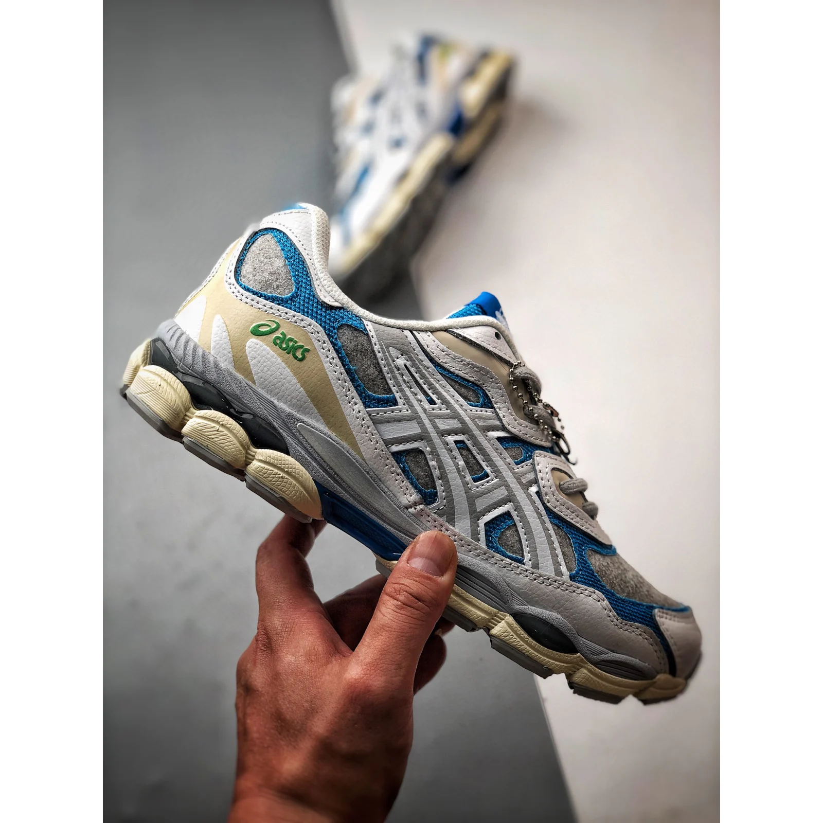 ASICS GEL-NYC White / Dolphin Blue · 1203A281-100