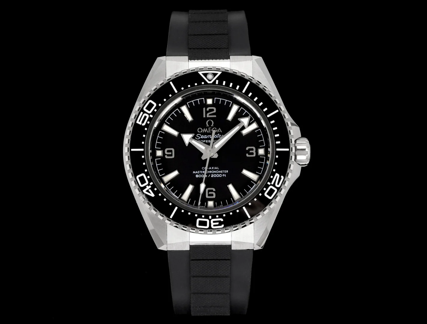 Omega Seamaster Planet Ocean 600M 42 mm Black dial / black bezel / black rubber strap · 217.32.42.21.01.001
