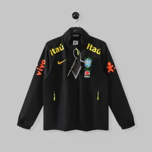 Nike Brazil Black Stand Collar Windbreaker Jacket