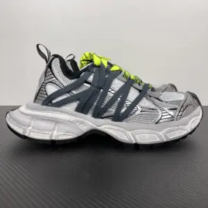Balenciaga 3XL Interlace Sneaker Grey / Neon Yellow · 863644W3XTL1177