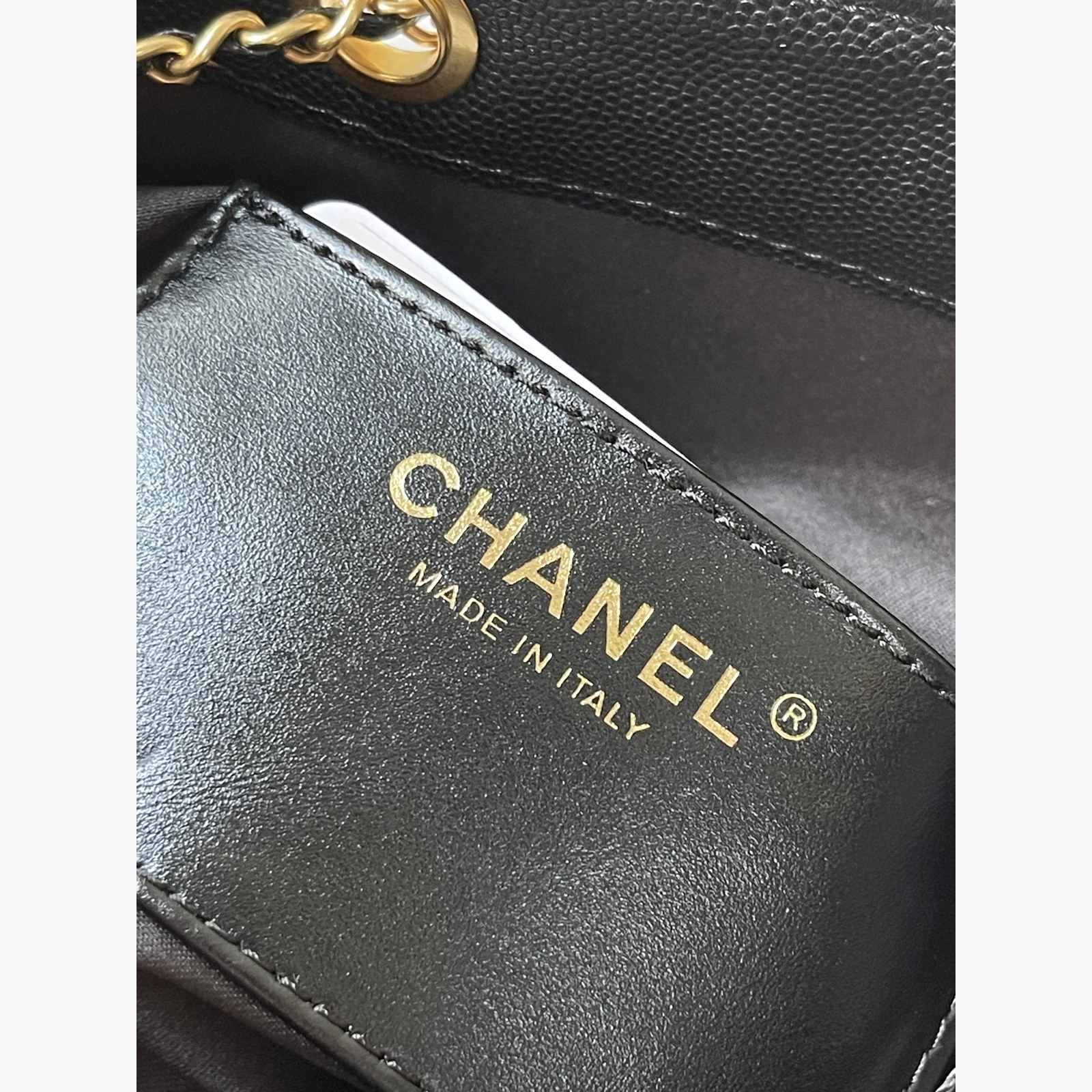 Chanel 25 Medium Handbag AS5311 · Black Black · Grained Calfskin · Gold-Tone Metal