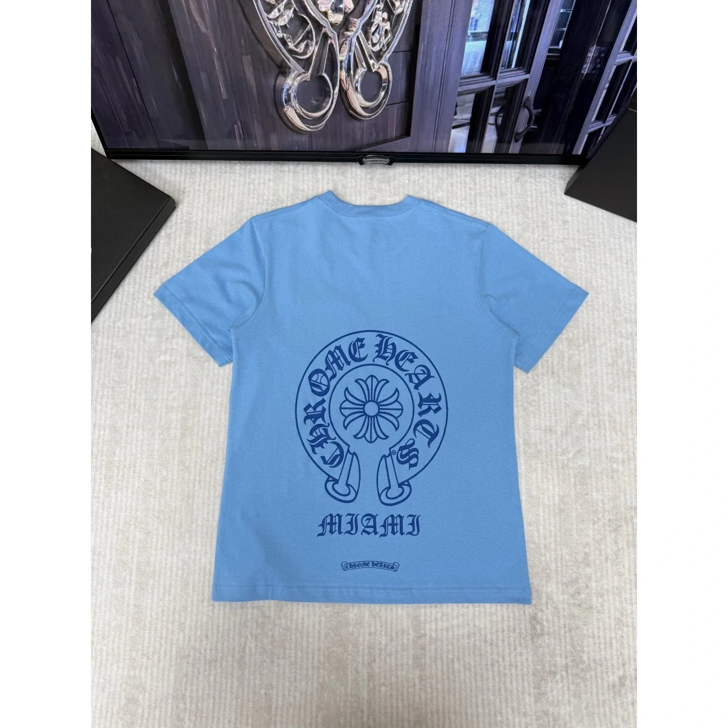 Chrome Hearts Miami Horseshoe Tee Light Blue