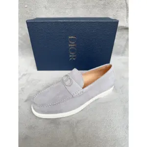 Dior Granville Loafer gray; full source photo centered on a white square canvas