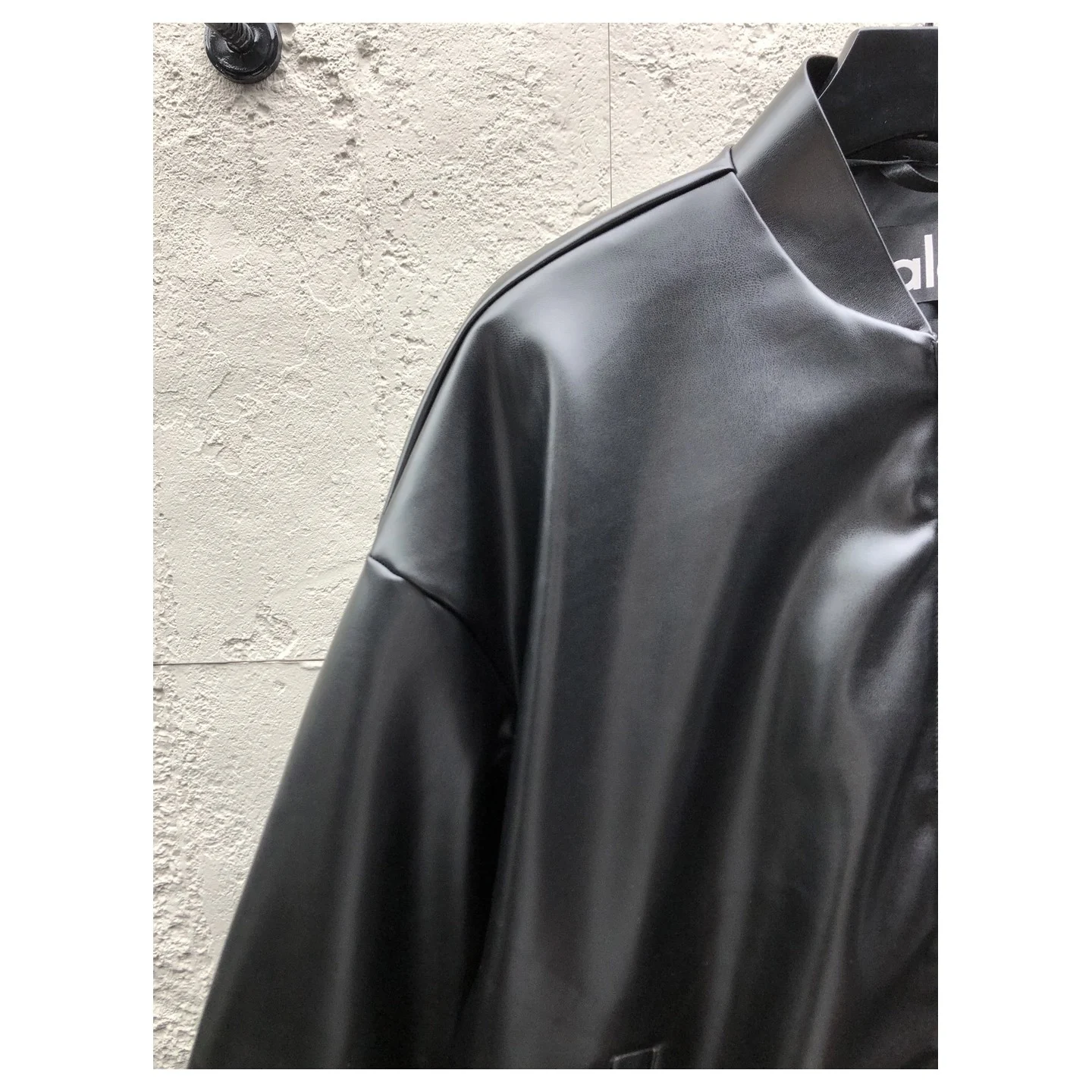 Alo Faux Leather Premier Bomber Black · U4049R