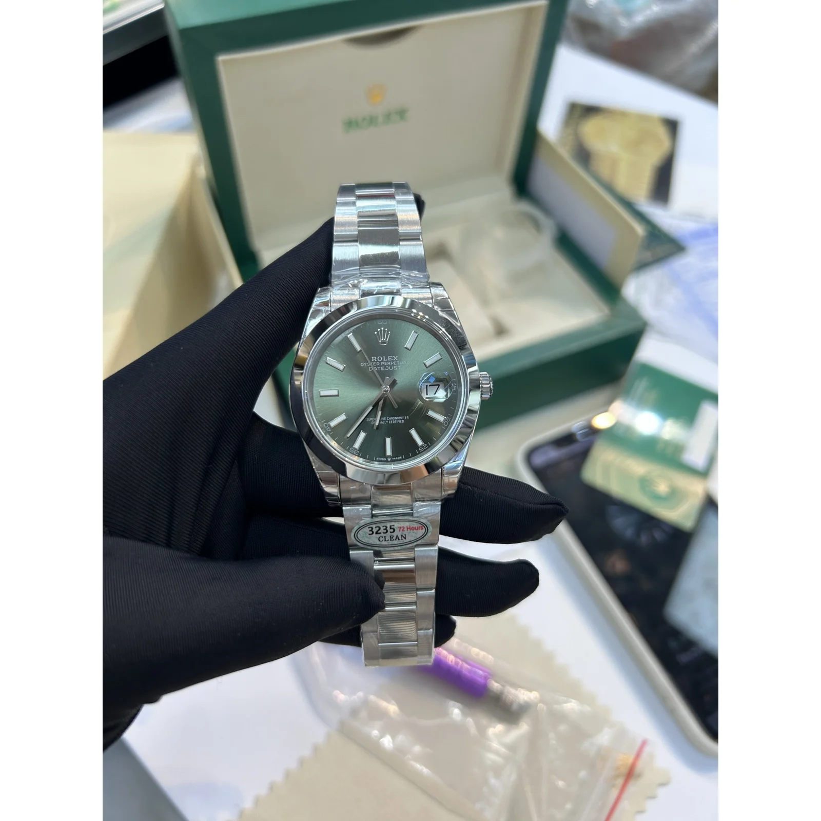 Rolex Datejust 41 126300 Mint Green Dial — photo 1