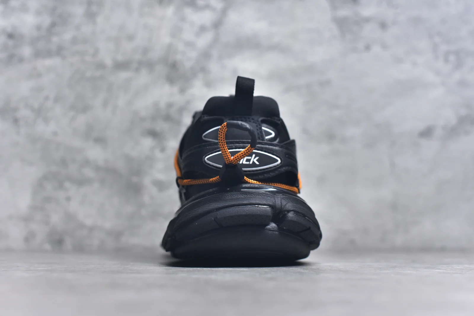 Balenciaga Track Trail Laces Sneaker Black / Orange · 800592WTRHK1000
