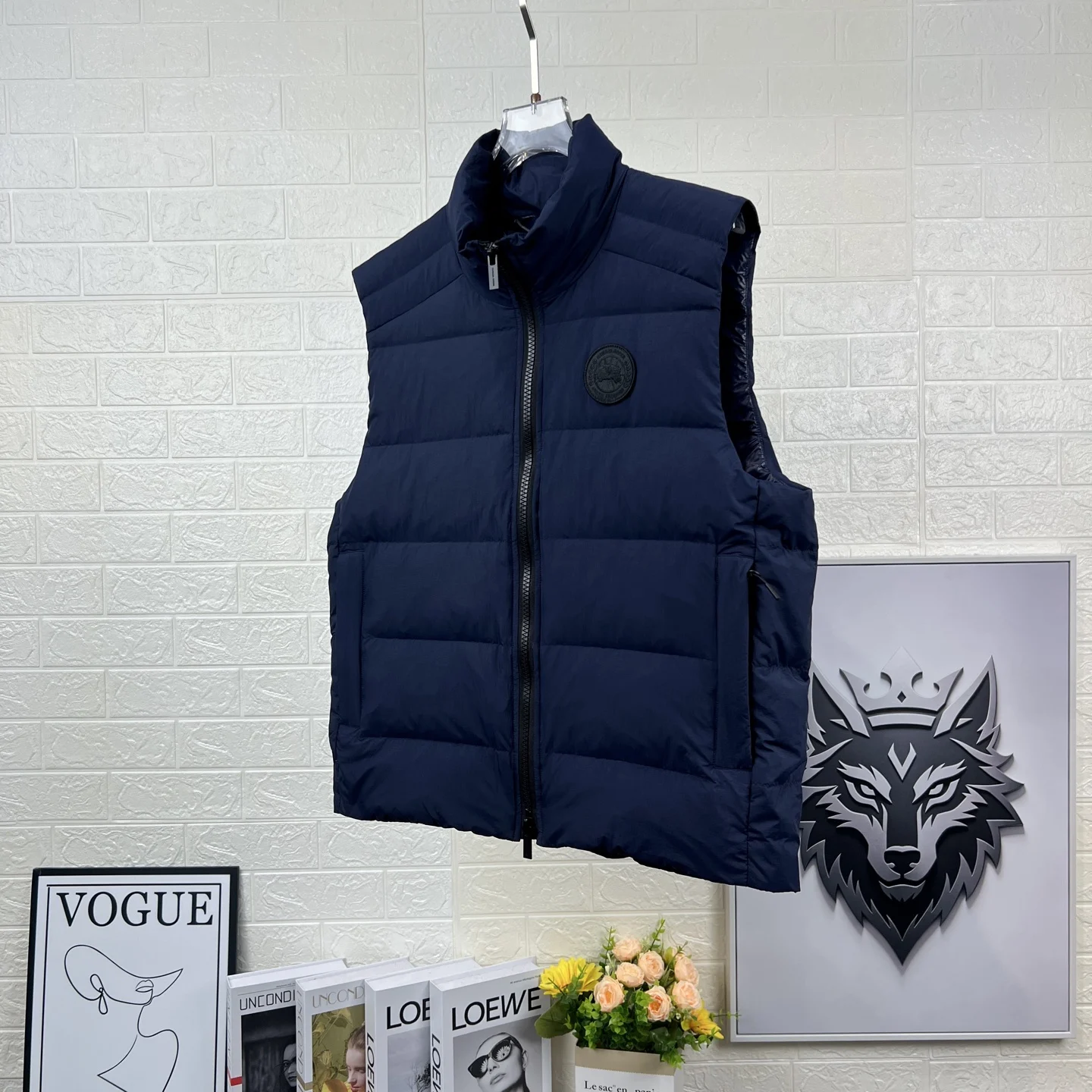 Canada Goose Men's Crofton EnduraLuxe Vest Atlantic Navy / Black Disc · 1925MB-9063