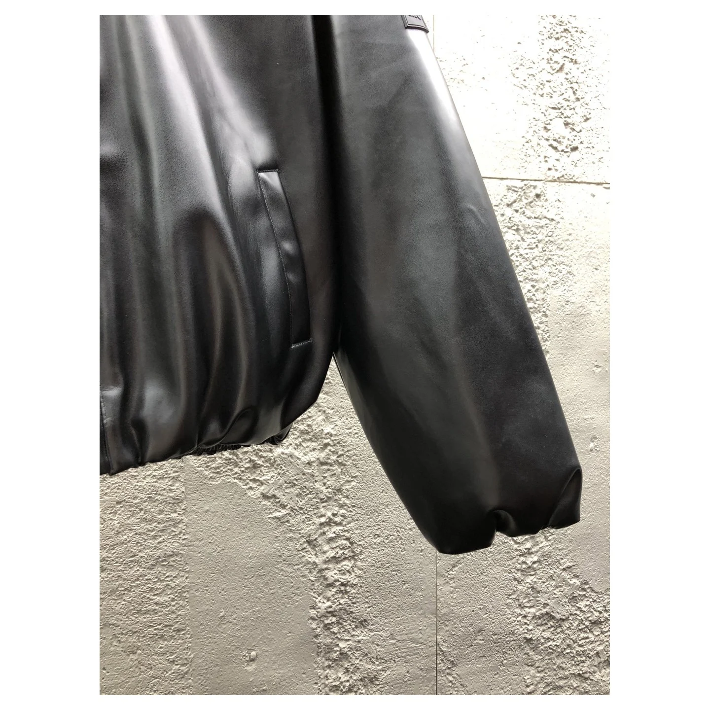 Alo Faux Leather Premier Bomber Black · U4049R