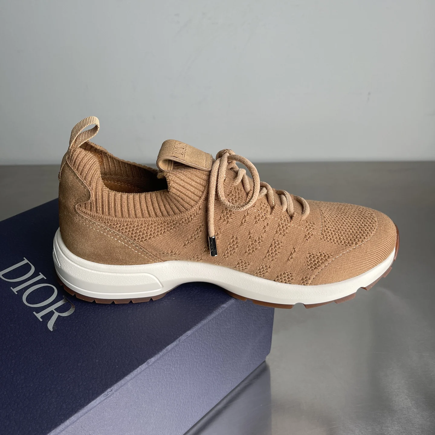 Dior B80 Lounge Sneaker Beige Cannage · 3SN333AAS_H718