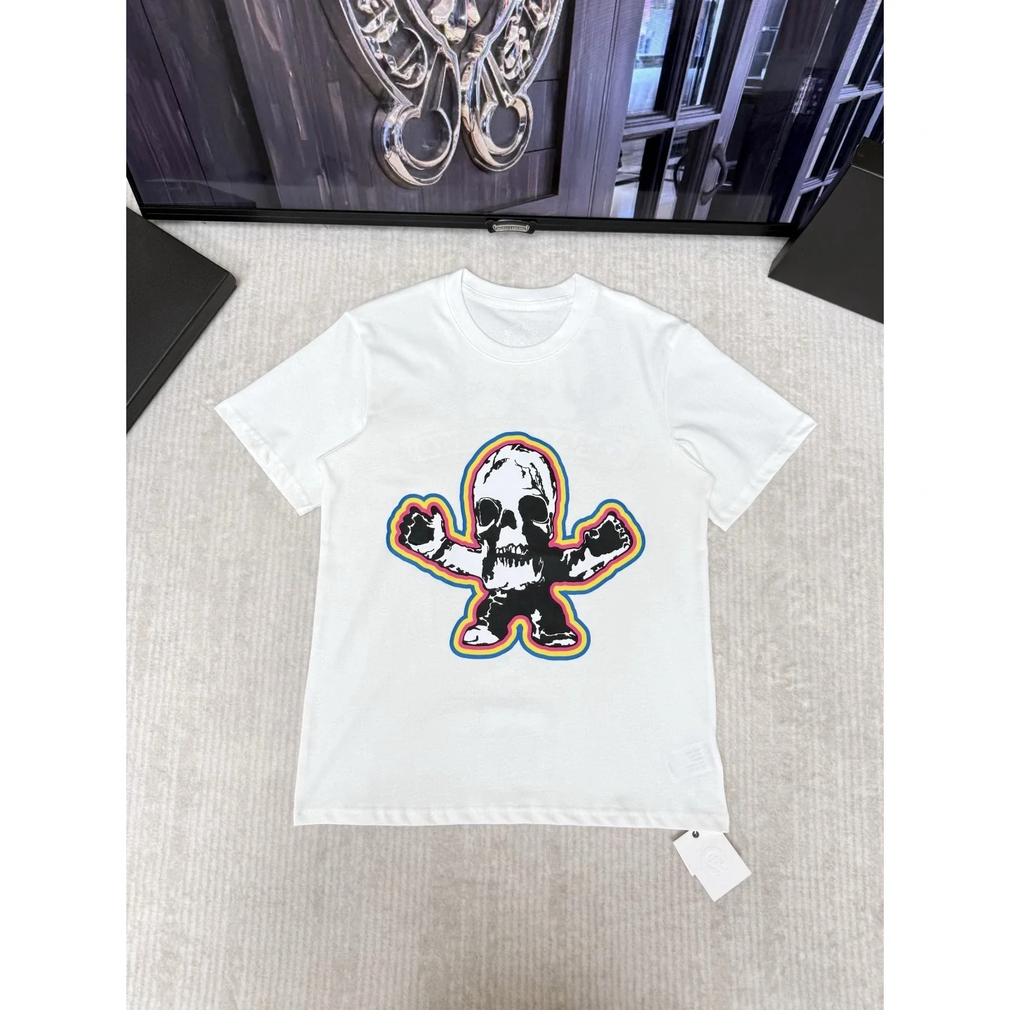 Chrome Hearts Foti Harris Teeter Skull Tee White
