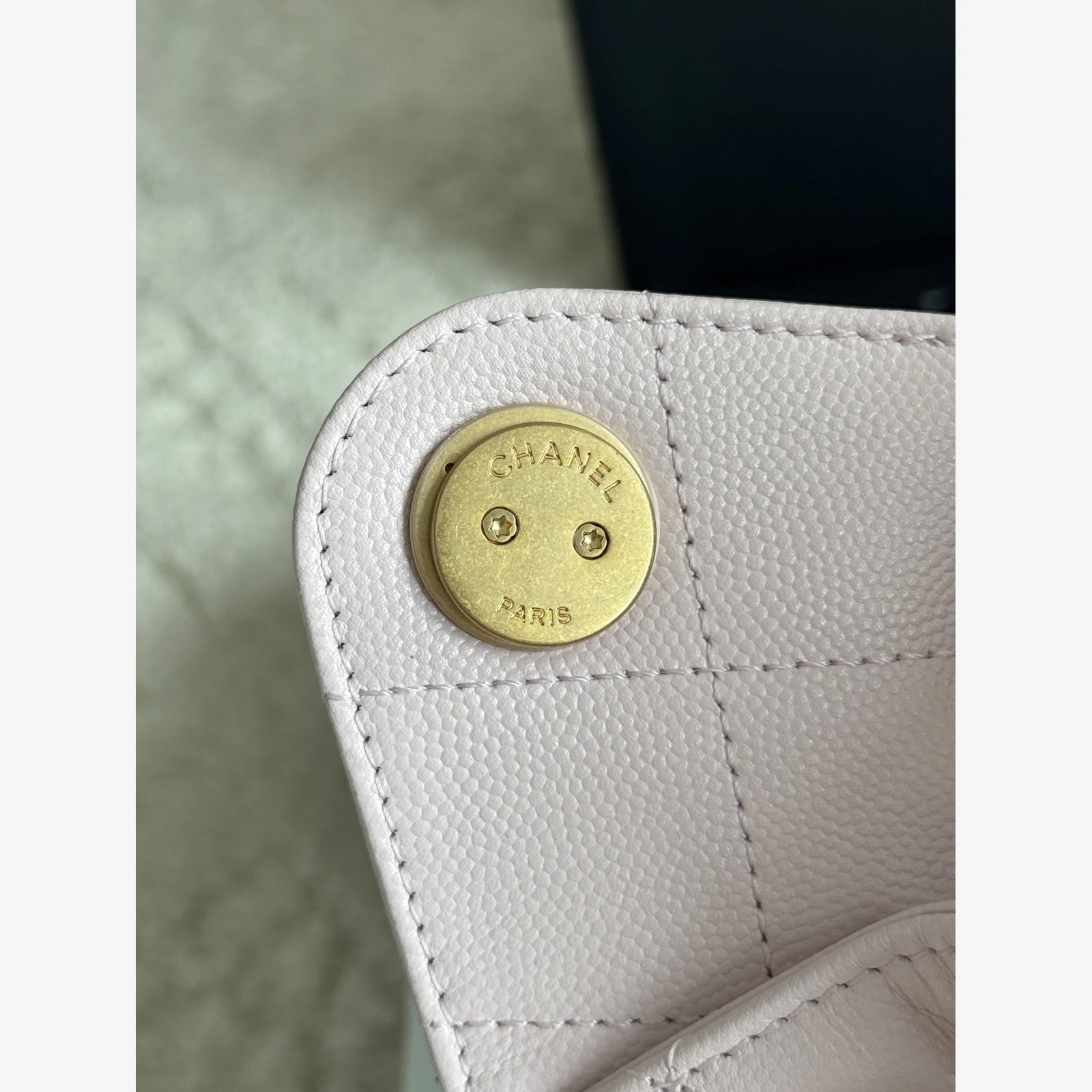 Chanel 25 Mini Handbag AS5631 · Grained Calfskin Light Pink · Grained Calfskin · Gold-Tone Metal