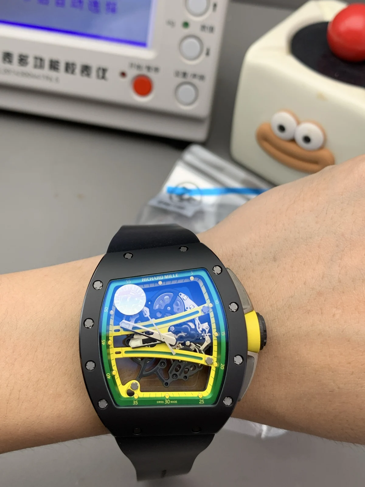 Richard Mille RM 61-01 — Dark case / Green dial / Black strap — image 6