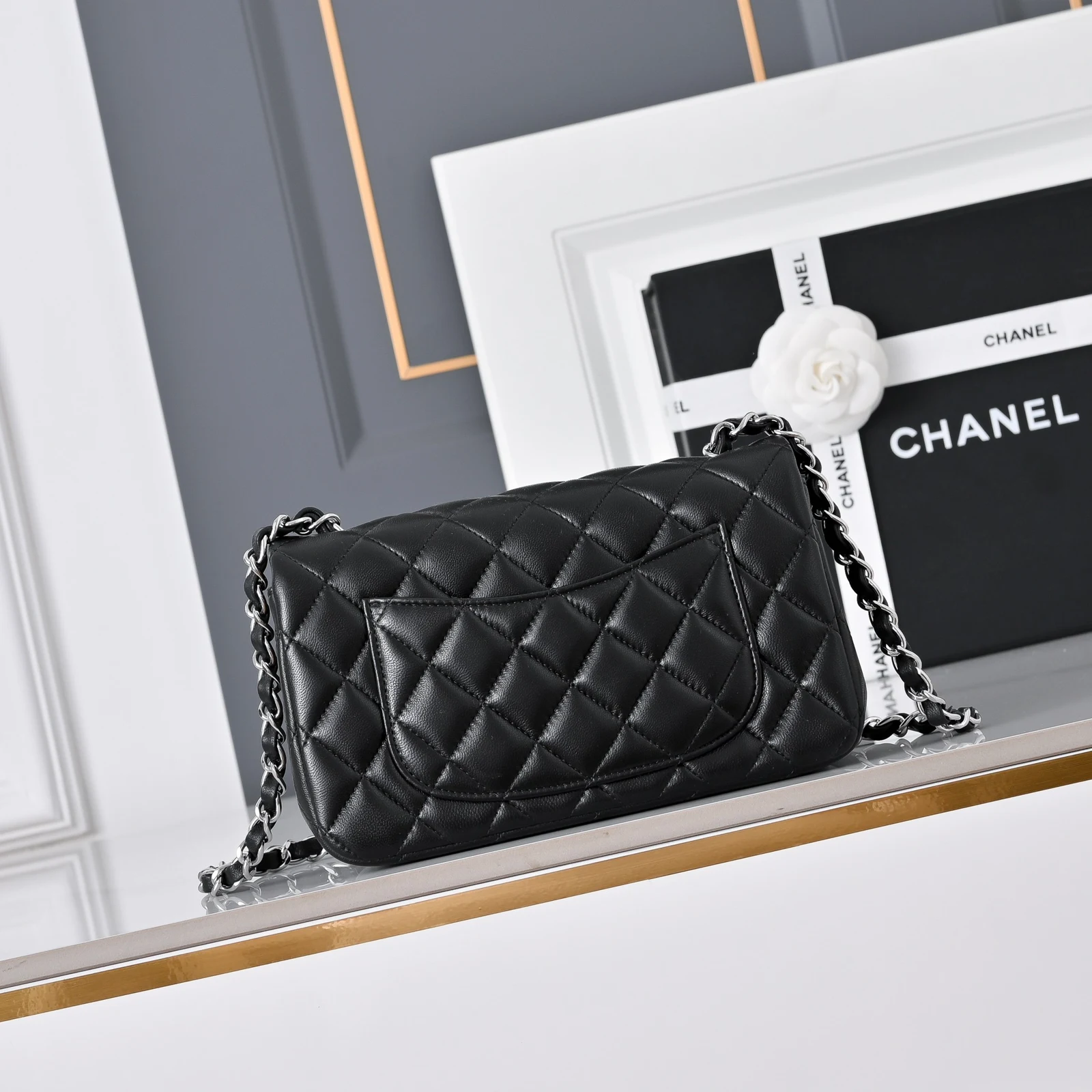 Chanel Mini Classic Handbag A69900 · Black Lambskin — image 3