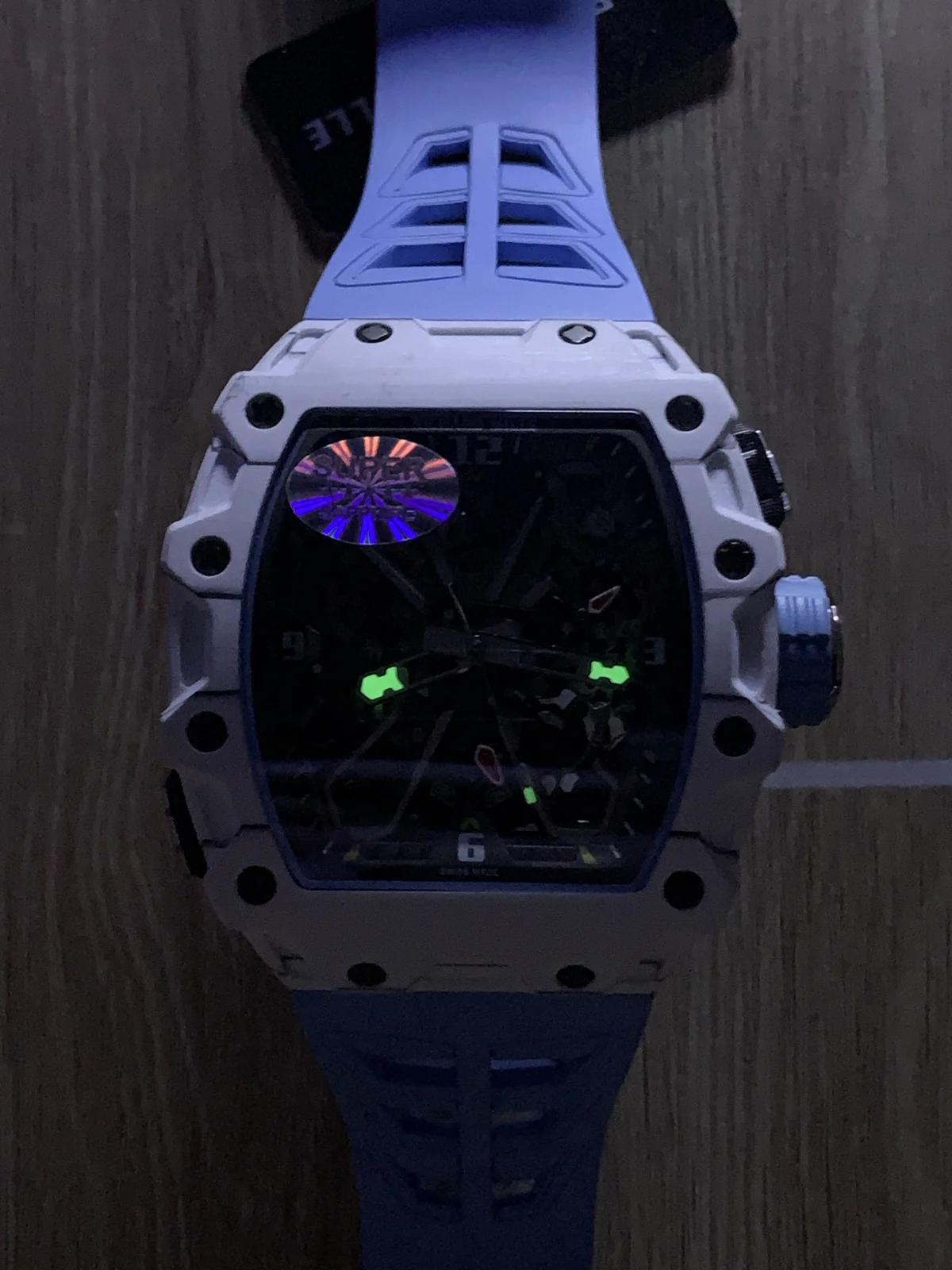 Richard Mille RM 35-03 — White case / Blue strap — image 4
