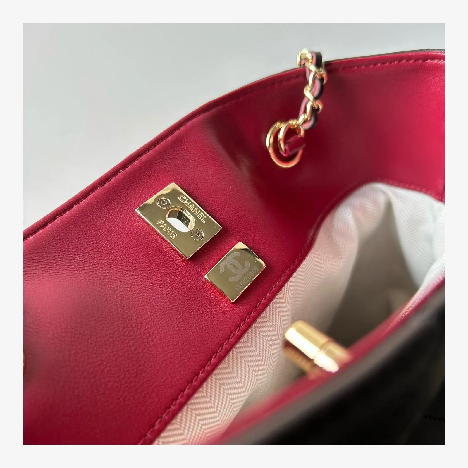 Chanel Small Shopping Bag AS6495 · Lambskin Dark Brown · Lambskin · Gold-Tone Metal