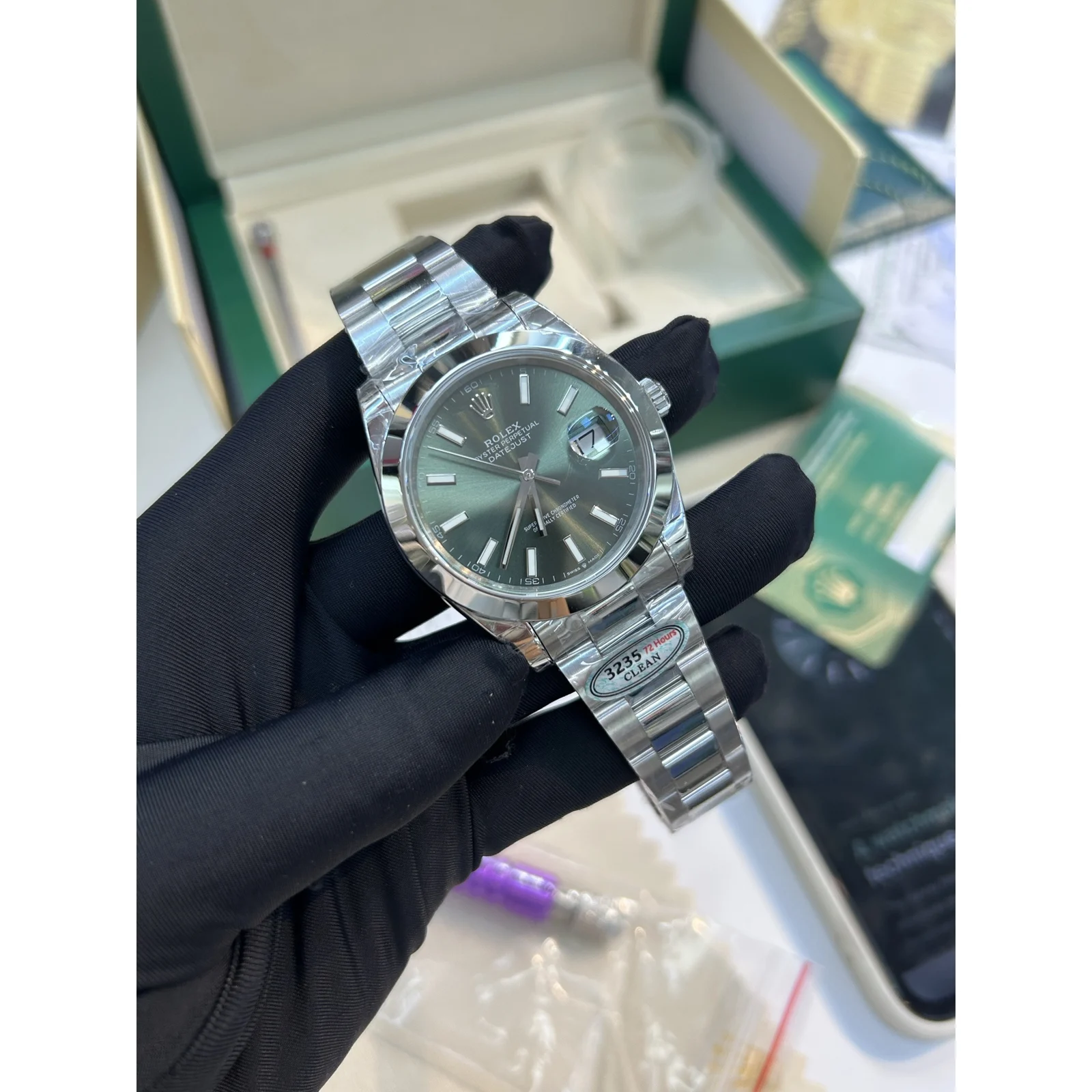 Rolex Datejust 41 126300 Mint Green Dial — photo 7