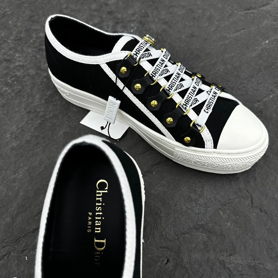 Dior Walk'n'Dior Sneaker Black Cotton Canvas · KCK177CVA_S12X