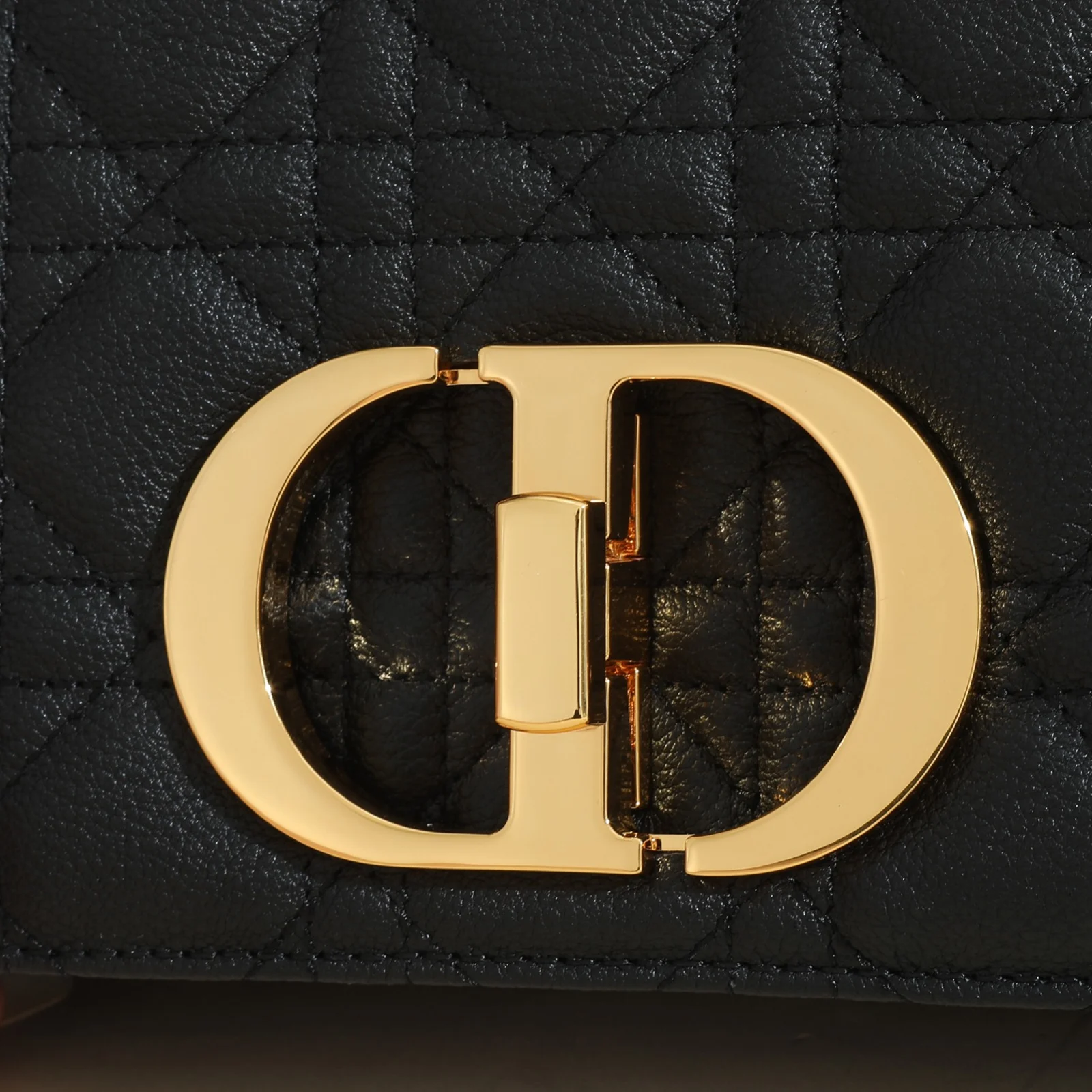 Small Dior Caro Bag Black Supple Cannage Calfskin · M9241UWHC_M900
