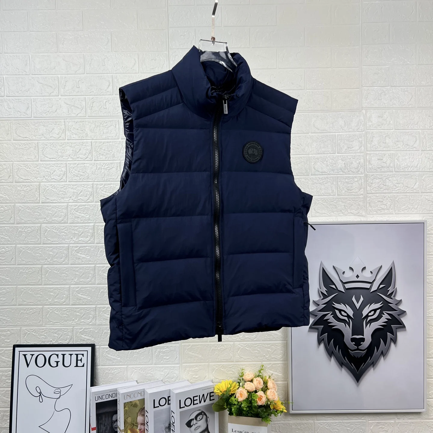 Canada Goose Men's Crofton EnduraLuxe Vest Atlantic Navy / Black Disc · 1925MB-9063