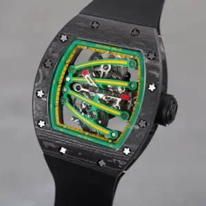 Richard Mille RM 59-01 — Dark case / Green and yellow dial / Black strap — image 1