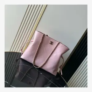 Chanel Small Shopping Bag AS6495 · Lambskin Light Pink · Lambskin · Gold-Tone Metal