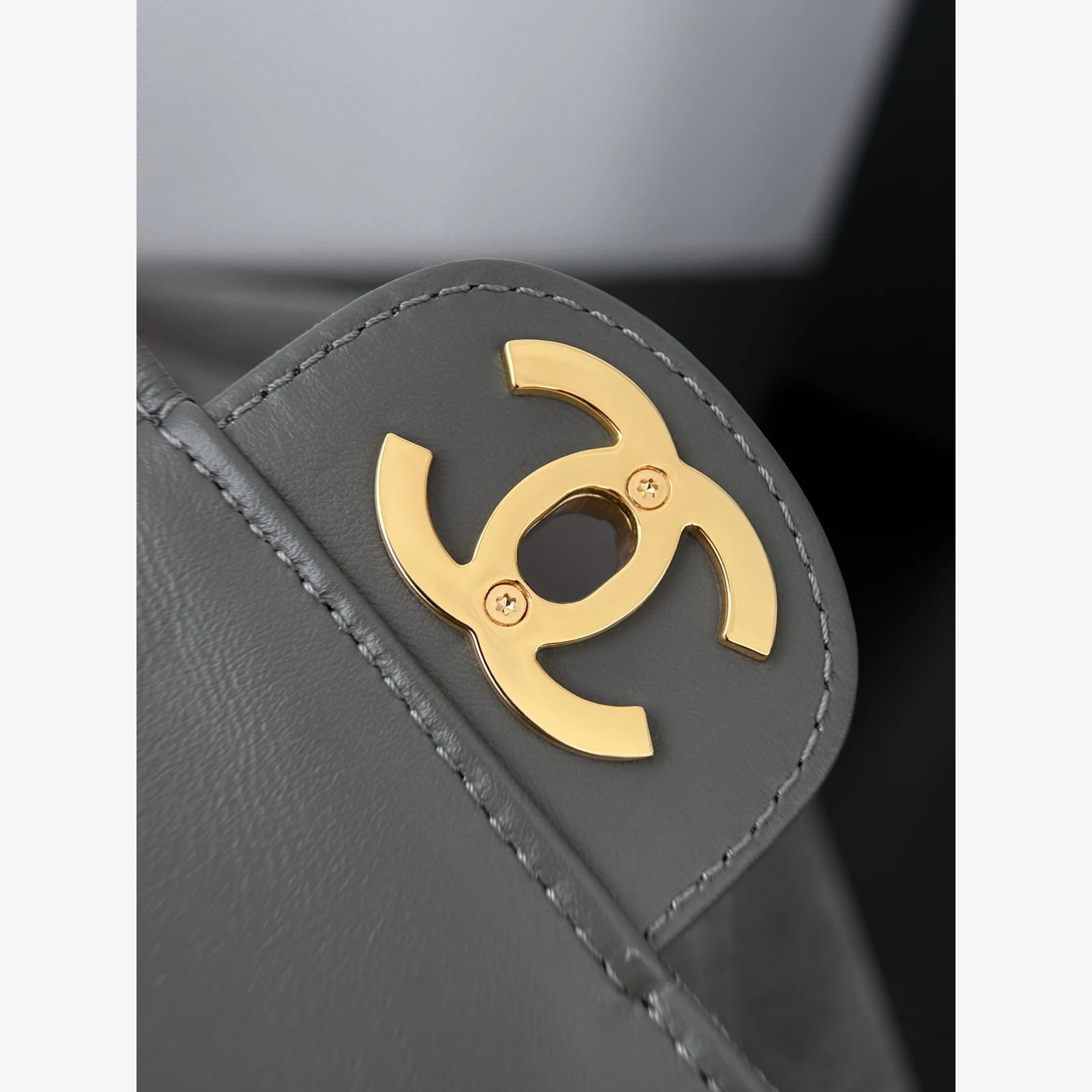 Chanel Maxi Flap Bag AS6627 · Suede Calfskin Dark Grey · Suede Calfskin · Gold-Tone Metal