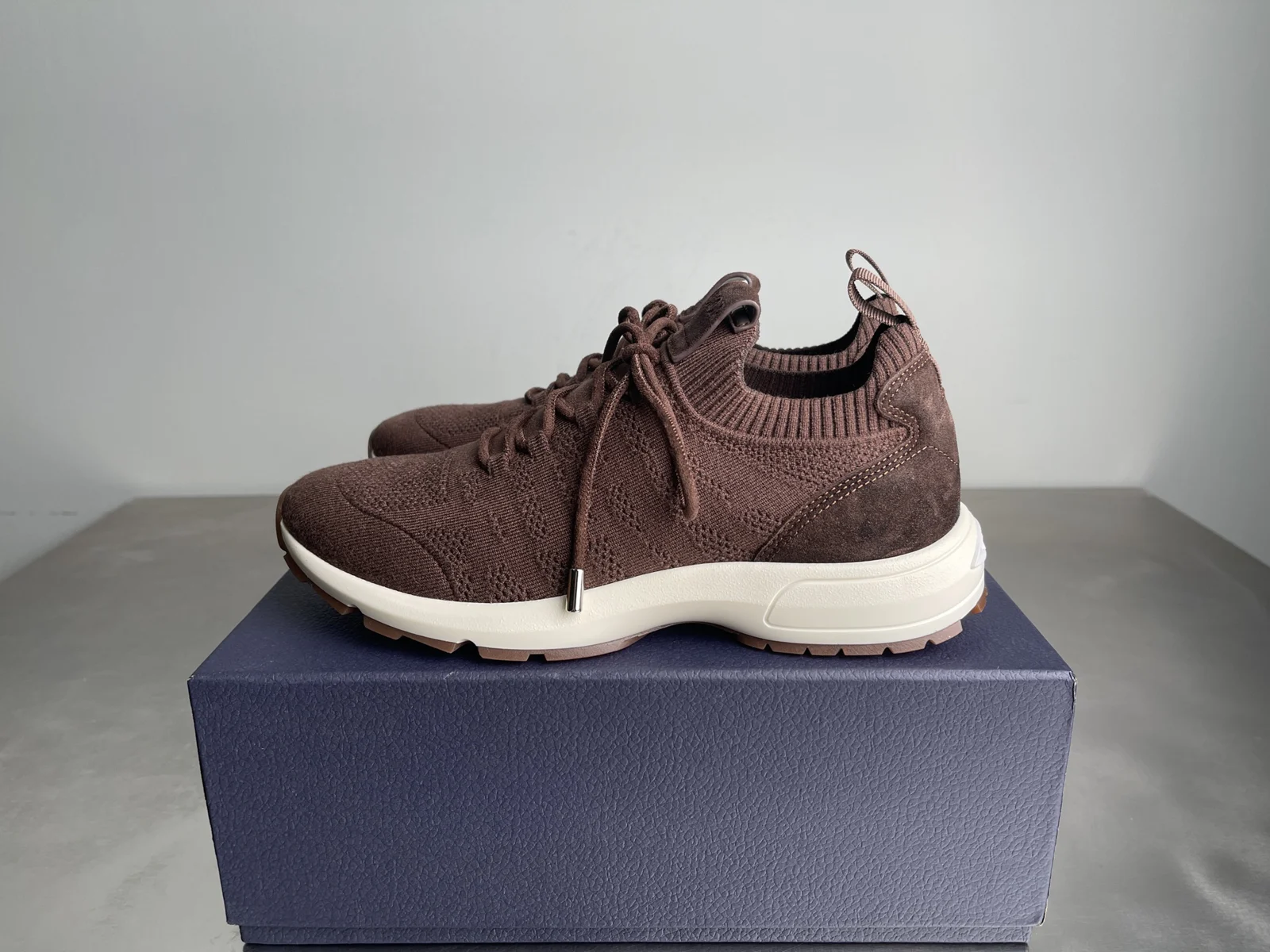 Dior B80 Lounge Sneaker Brown Cannage · 3SN333AAS_H707