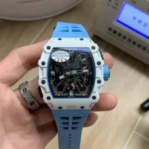 Richard Mille RM 35-03 — White case / Blue strap — image 1