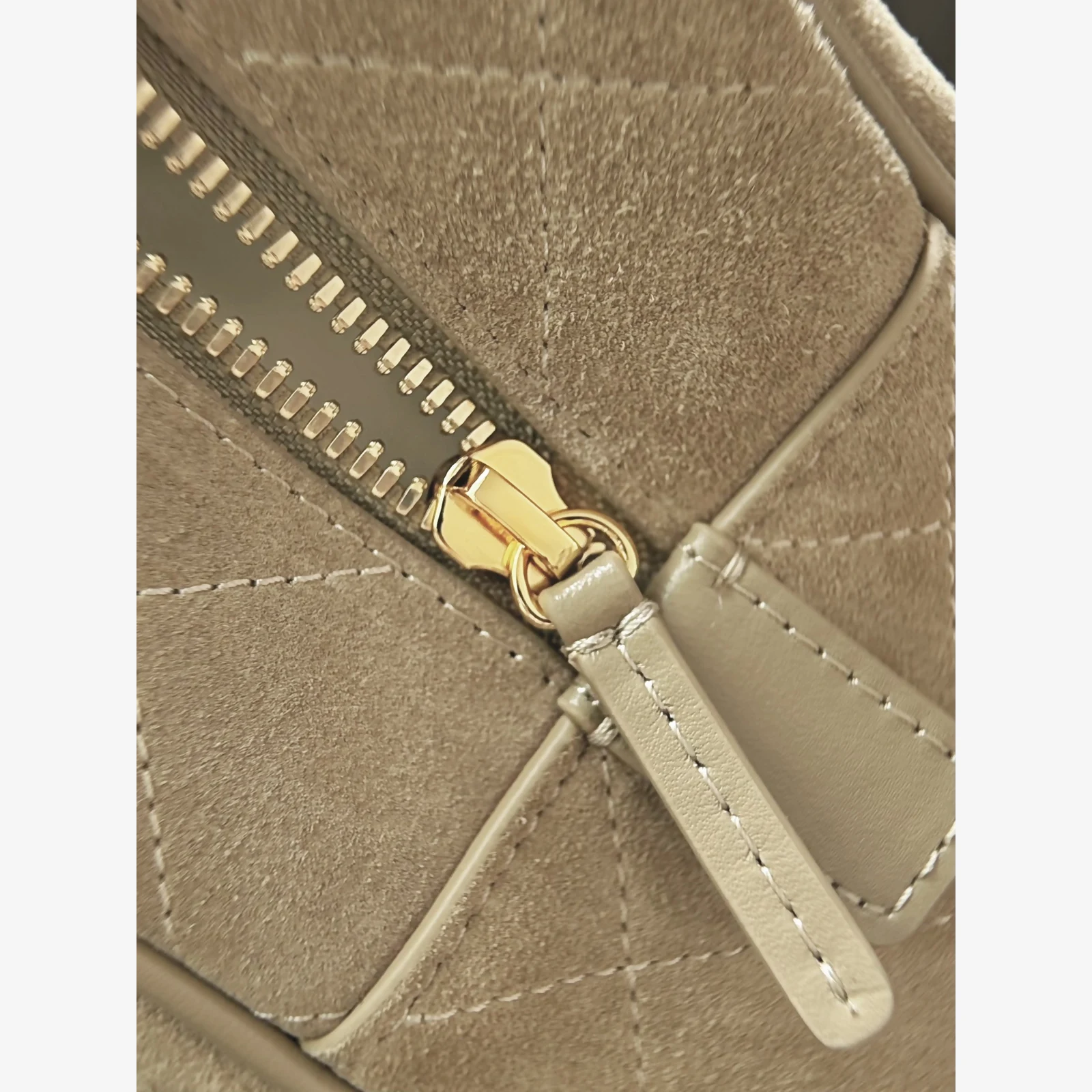 Chanel Large Bowling Bag AS6580 · Suede Calfskin Dark Beige · Suede Calfskin · Gold-Tone Metal