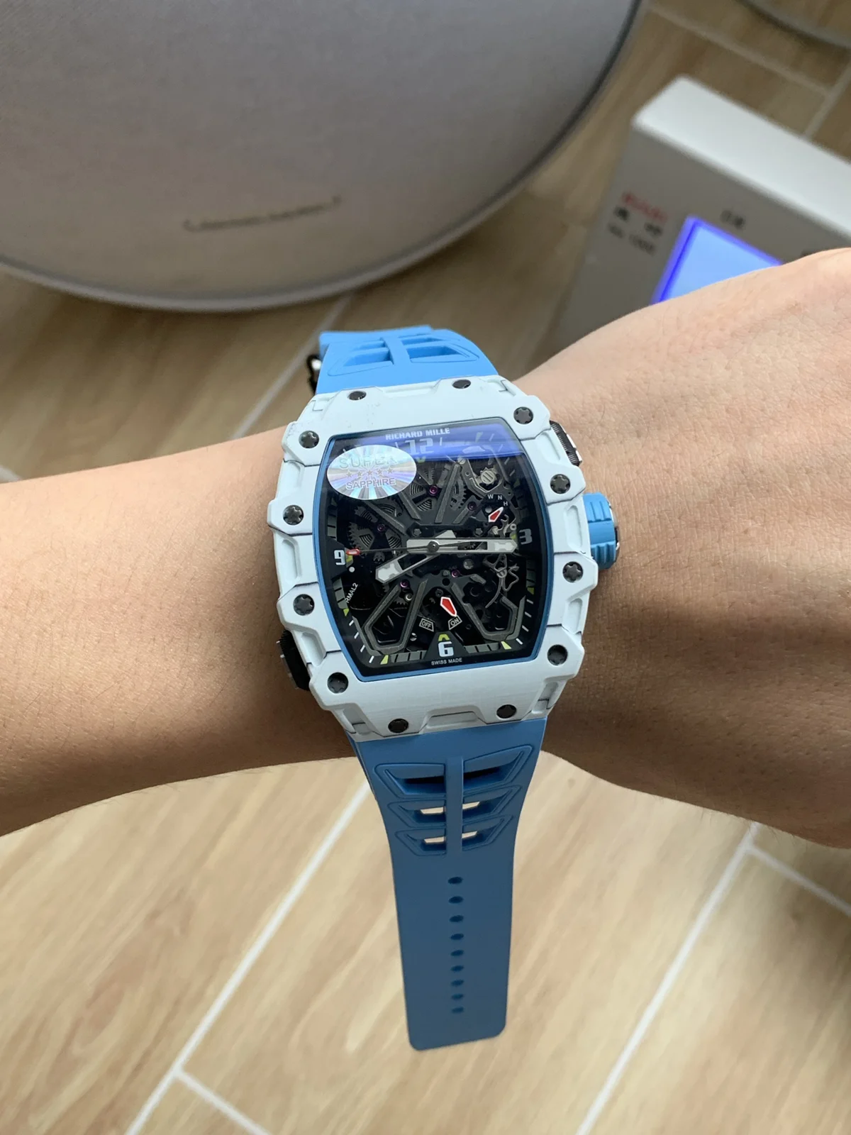 Richard Mille RM 35-03 — White case / Blue strap — image 9