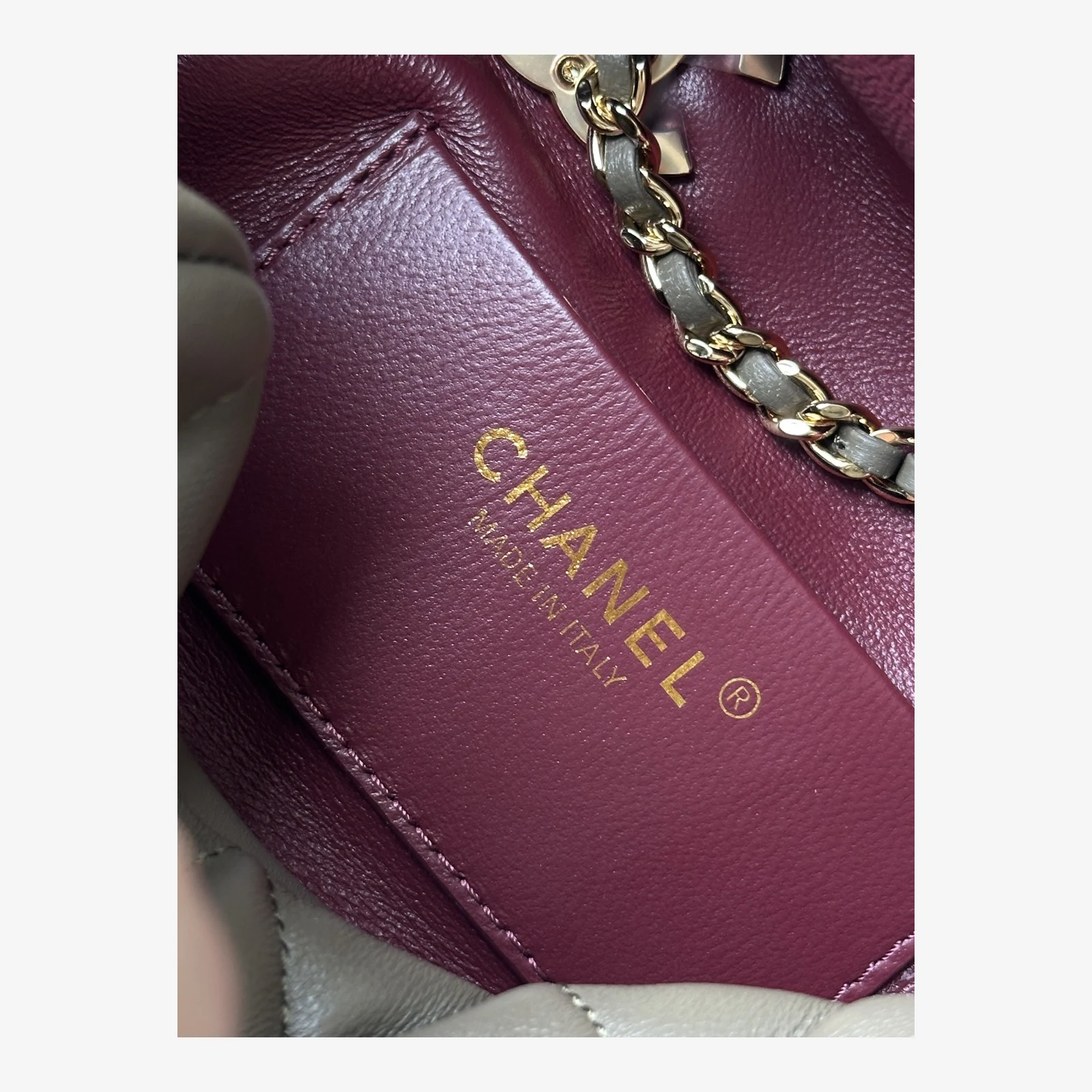 Chanel Small Bowling Bag AS6472 · Dark Khaki Lambskin Dark Khaki · Lambskin · Gold-Tone Metal