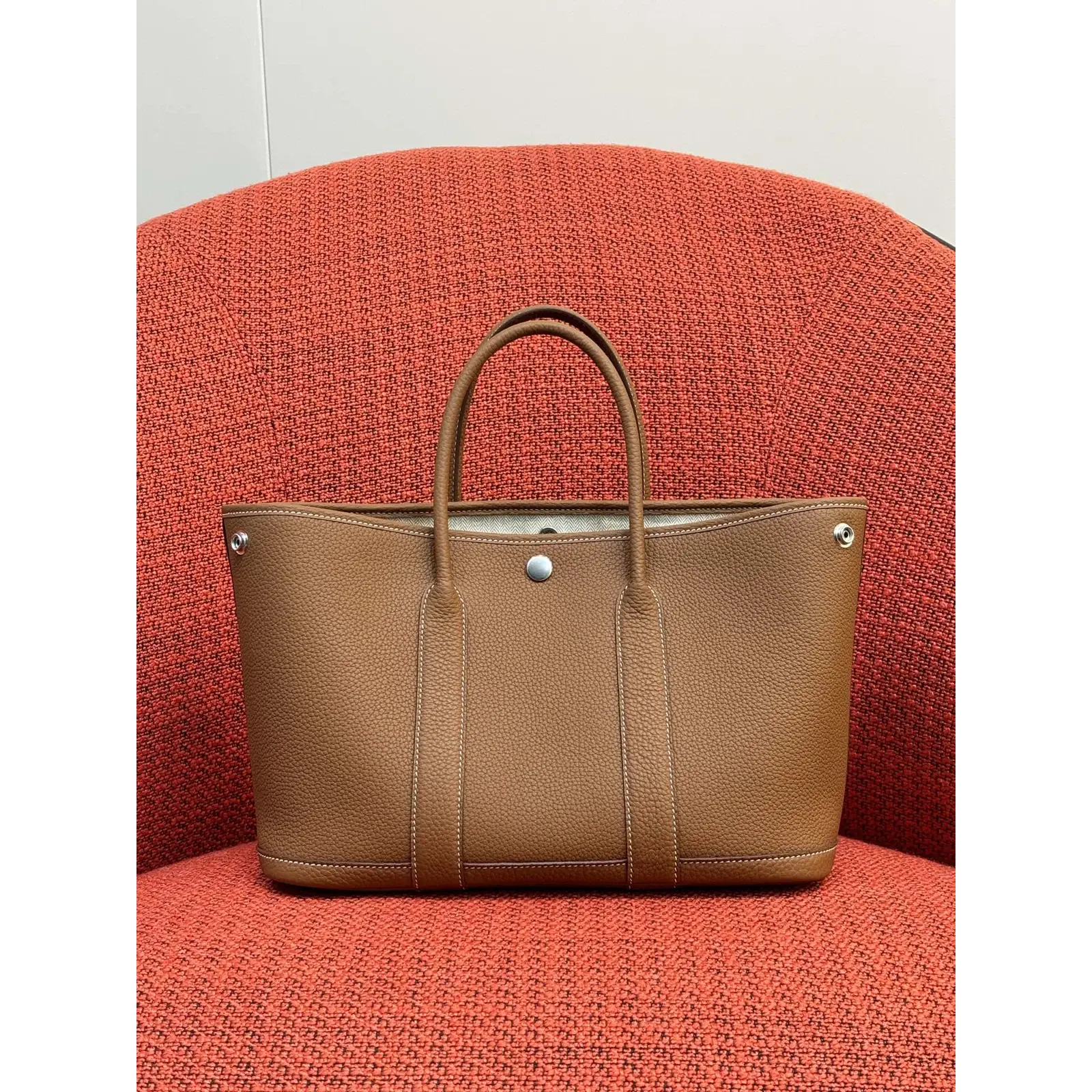 Hermès Garden Party 30 Bag Gold full view