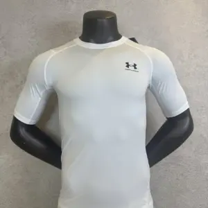 White Short Sleeve Compression Shirt 203