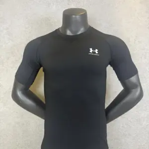 Black Short Sleeve Compression Shirt 203