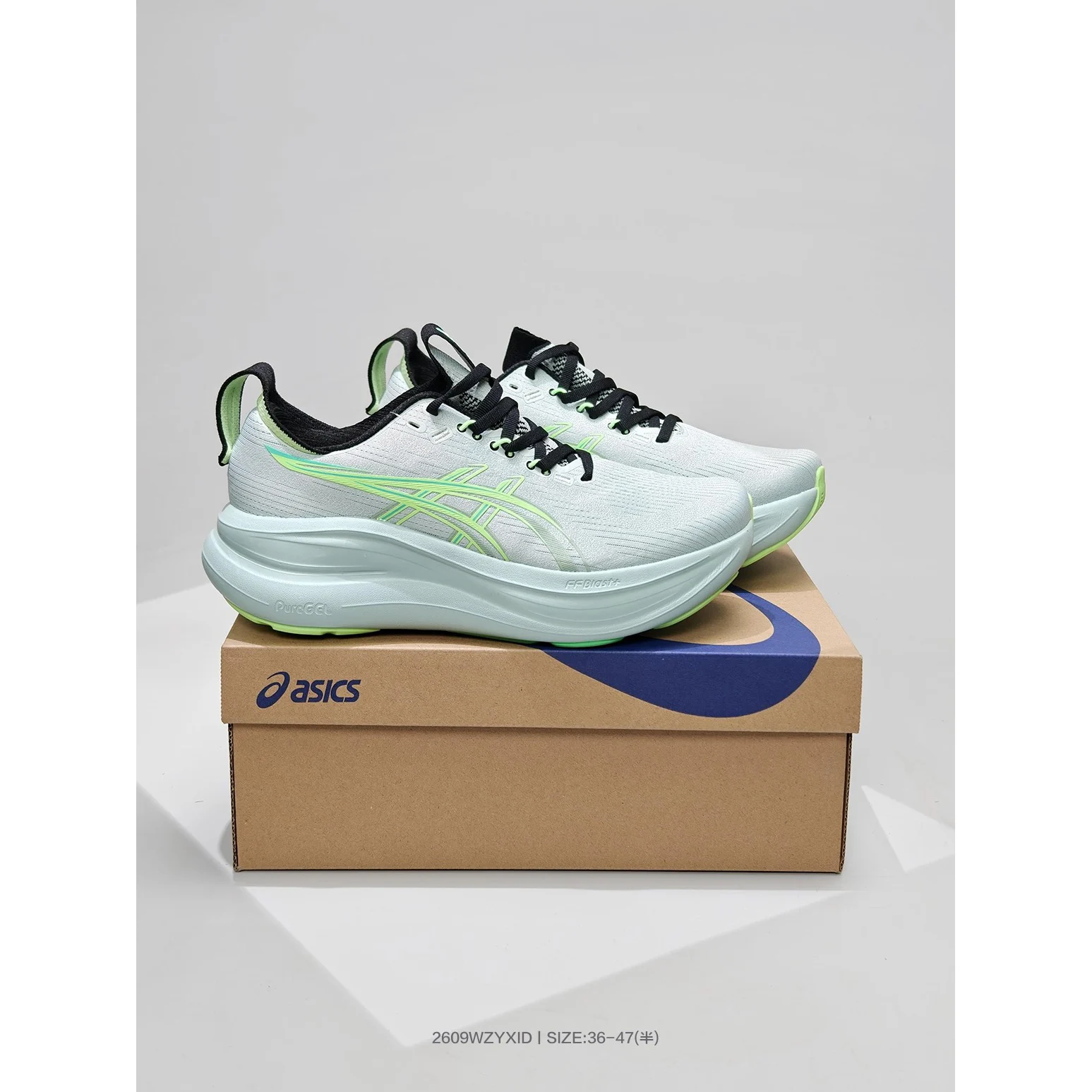 ASICS GEL-NIMBUS 28 Cold Moss / Illuminate Green · 1011C127-400